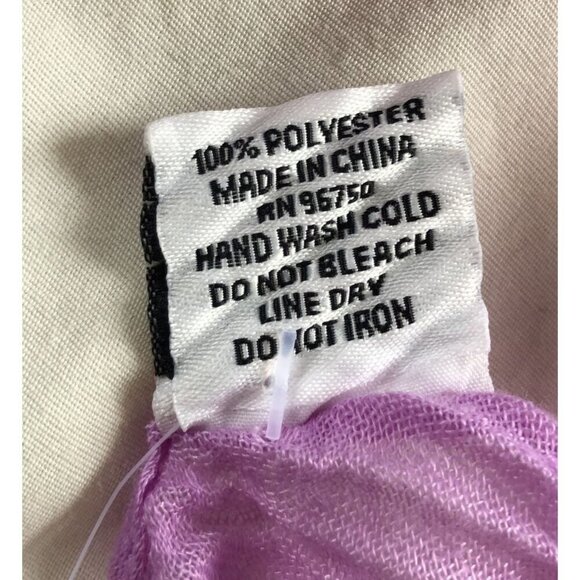 NWT Jessica McClintock Open Front Kimono Pearl Accents Purple Coastal Cover Up - Picture 5 of 6